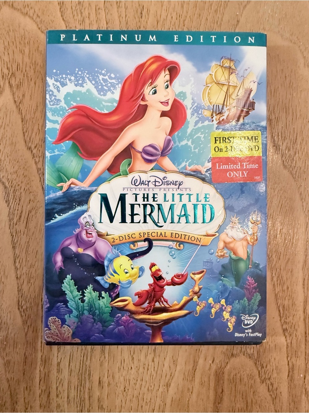 Disney The Little Mermaid DVD - platinum edition two disc special